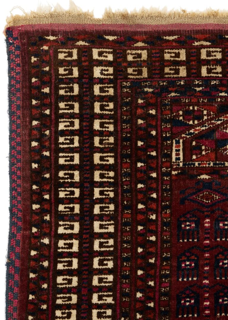 Lot 249: Antique Saryk Turkoman Ensi Prayer Rug