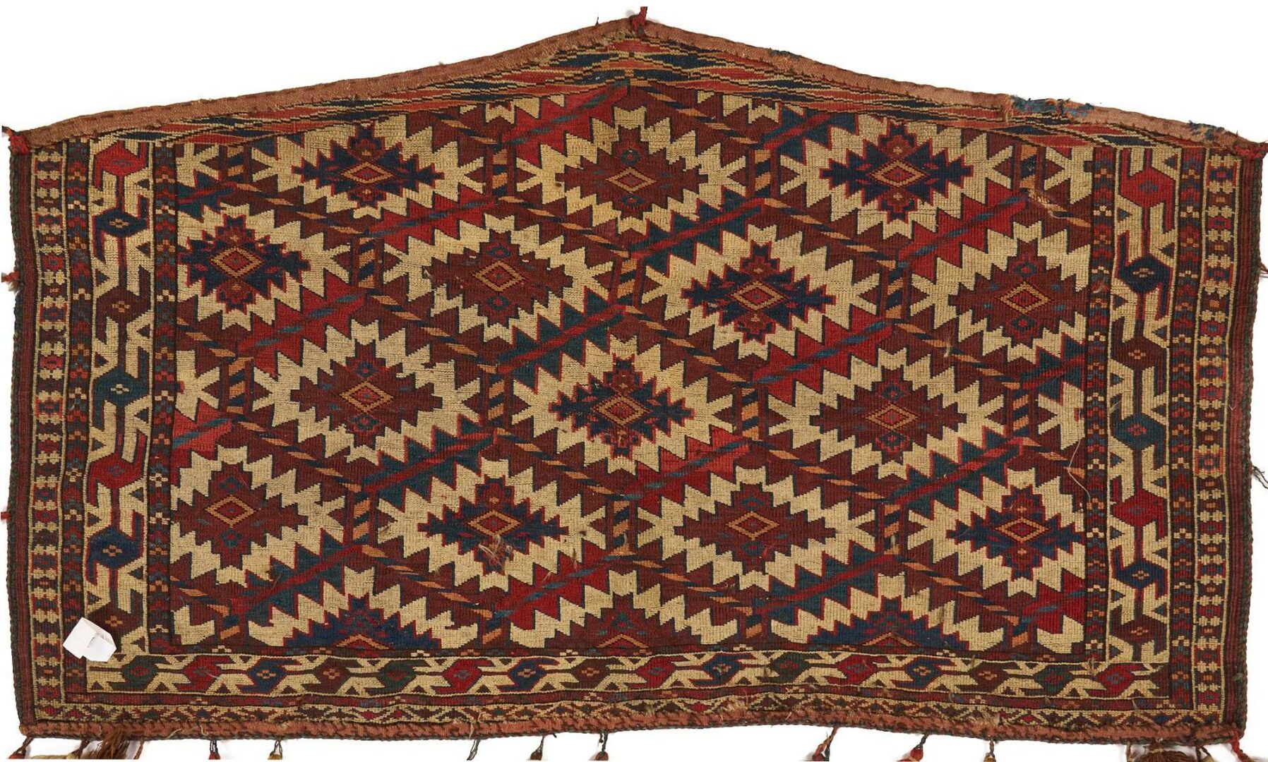 Lot 253: 2 Antique Turkman Yomud Asmalyk Textiles