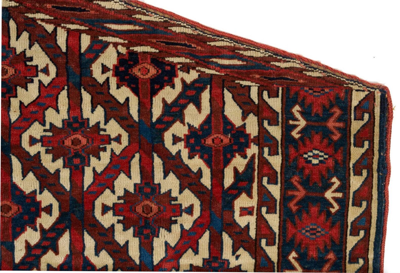 Lot 253: 2 Antique Turkman Yomud Asmalyk Textiles