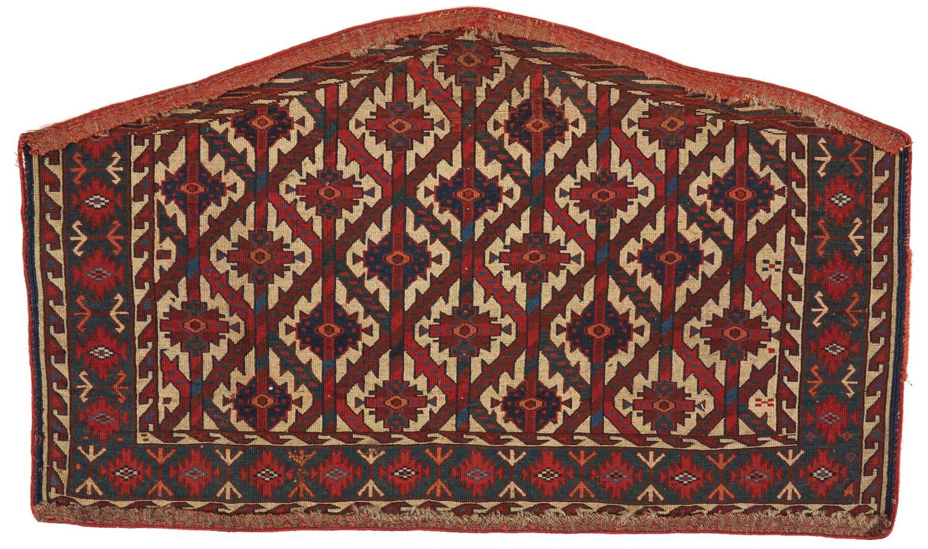 Lot 253: 2 Antique Turkman Yomud Asmalyk Textiles
