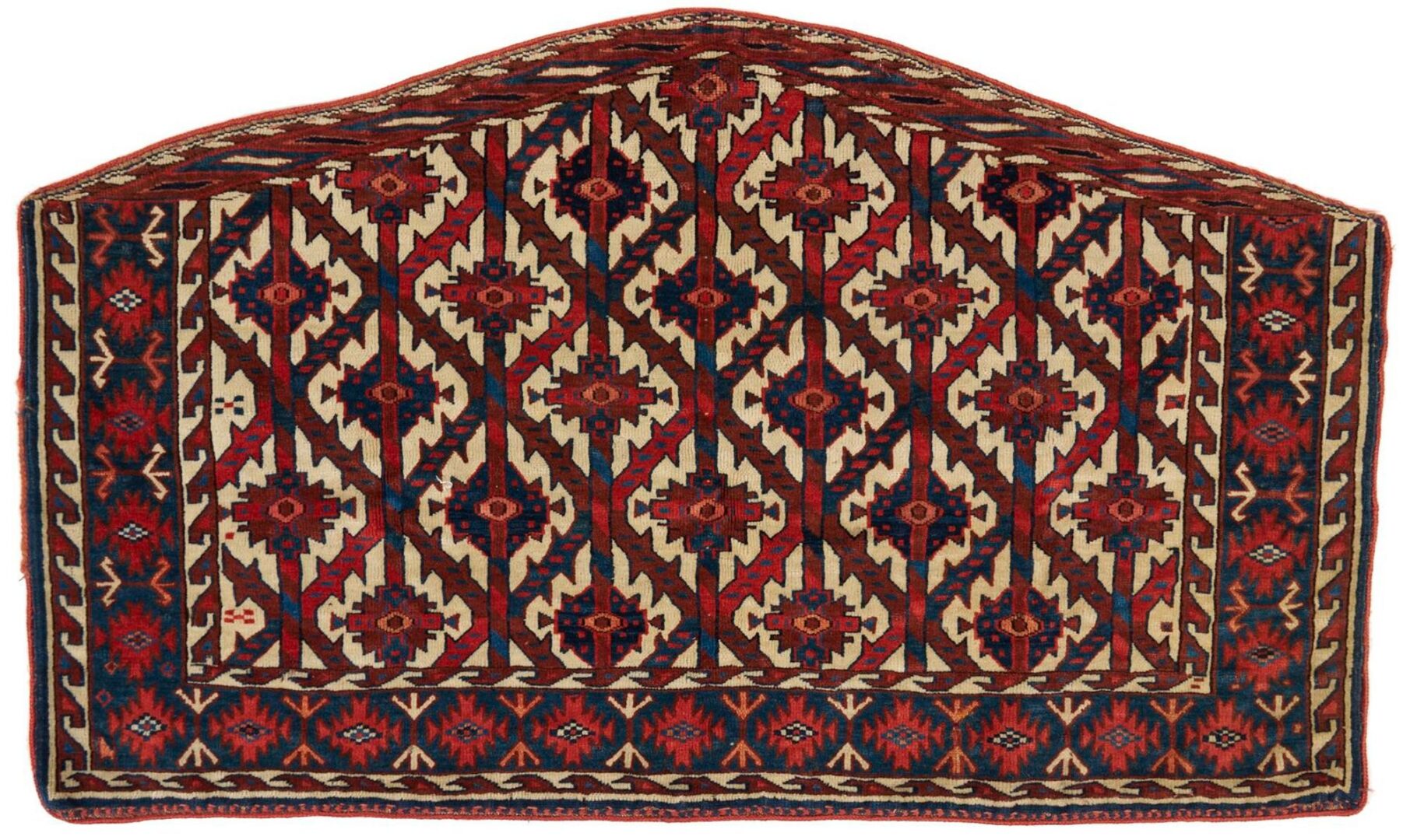 Lot 253: 2 Antique Turkman Yomud Asmalyk Textiles