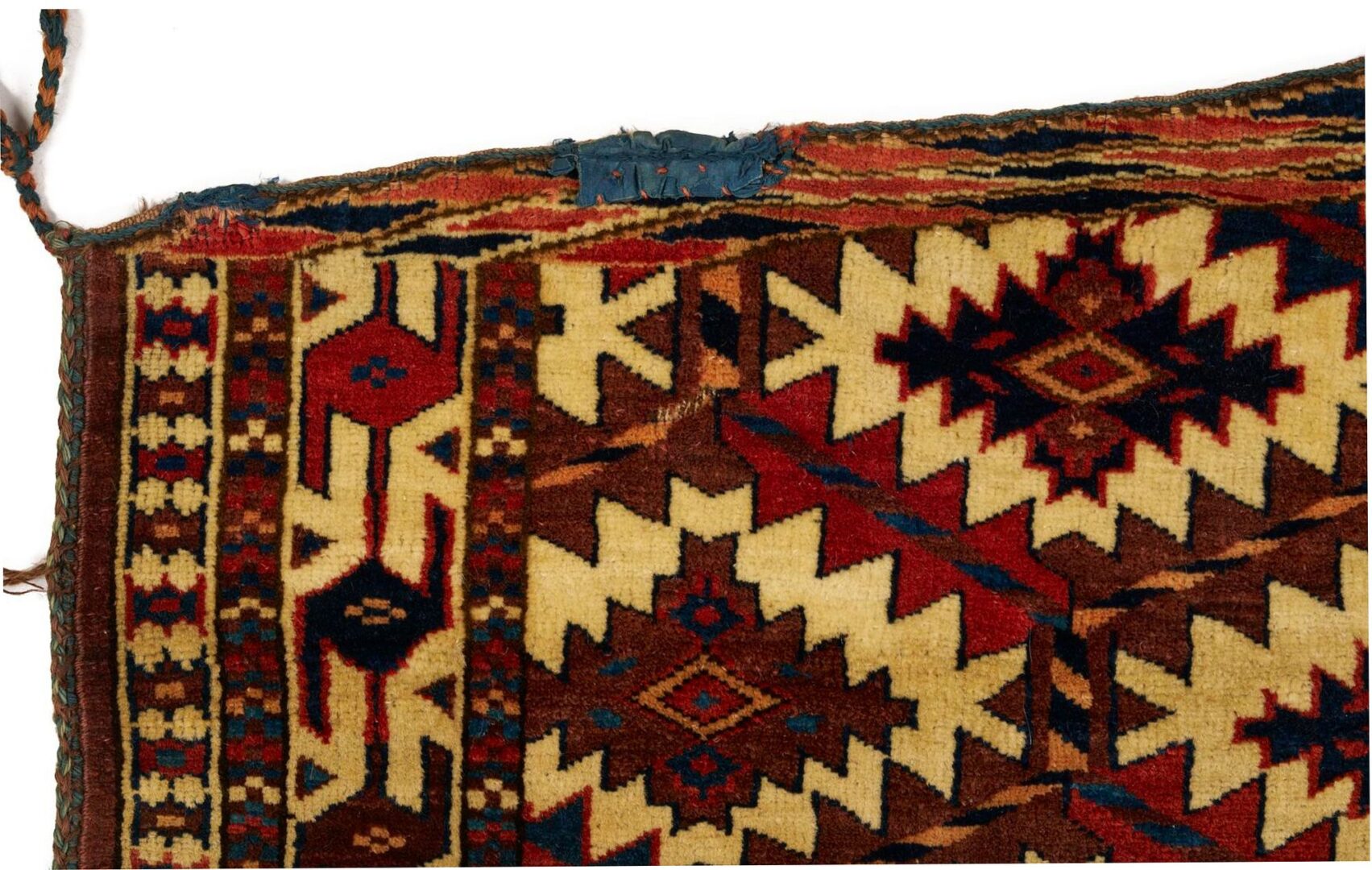 Lot 253: 2 Antique Turkman Yomud Asmalyk Textiles