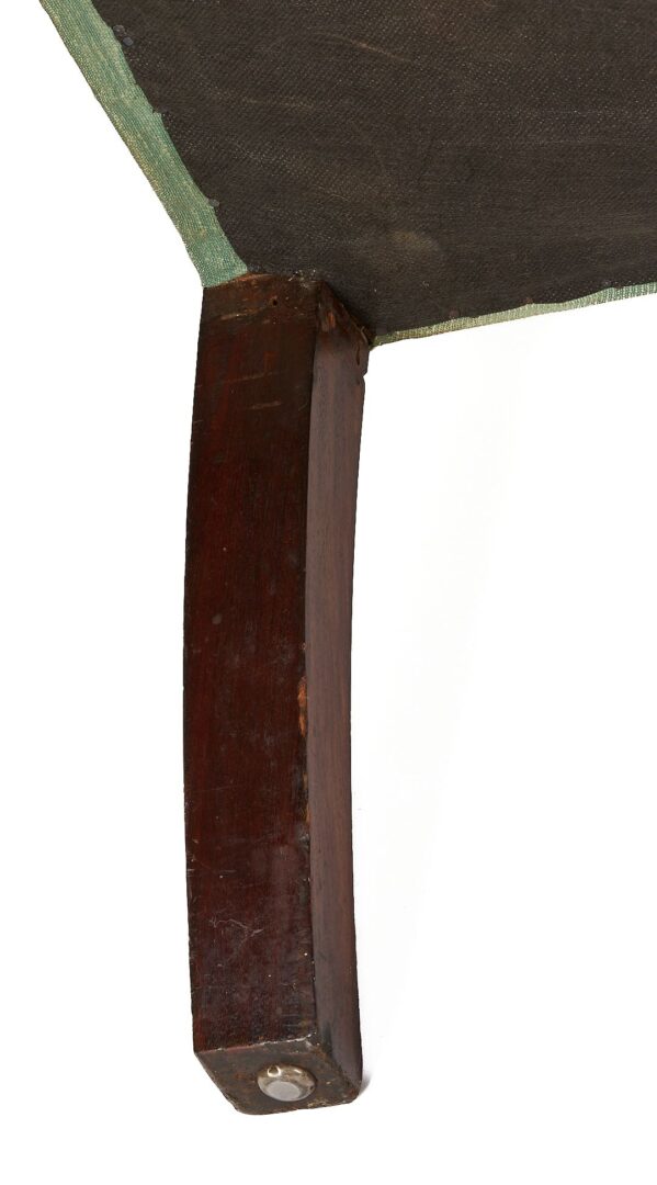 Lot 257: Late Federal Square-back Mahogany Sofa, Prob. Philadelphia