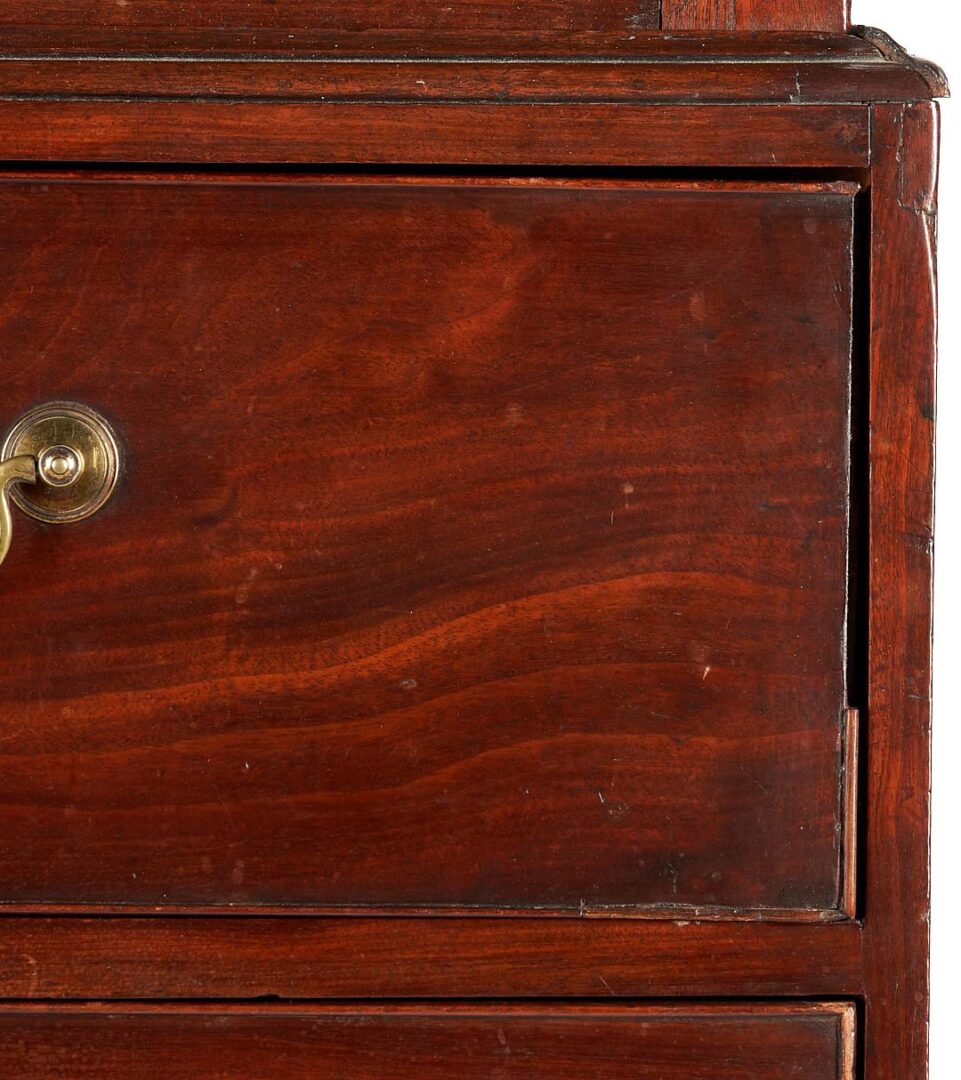 Lot 261: British Inlaid Chest on Chest of Narrow Proportions