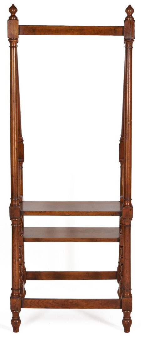 Lot 265: Regency Style Oak Library Steps