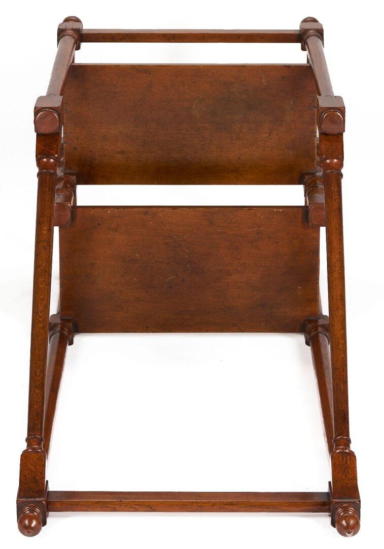 Lot 265: Regency Style Oak Library Steps