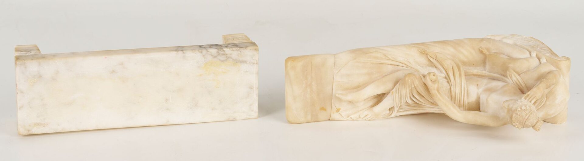 Lot 267: Classical Alabaster Figure on Couch, Pauline Bonaparte after Canova