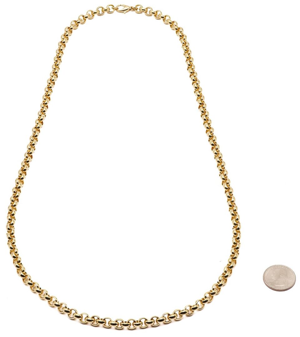 Lot 26: Louis Tamis & Sons 18K Yellow Gold Cable Chain Necklace