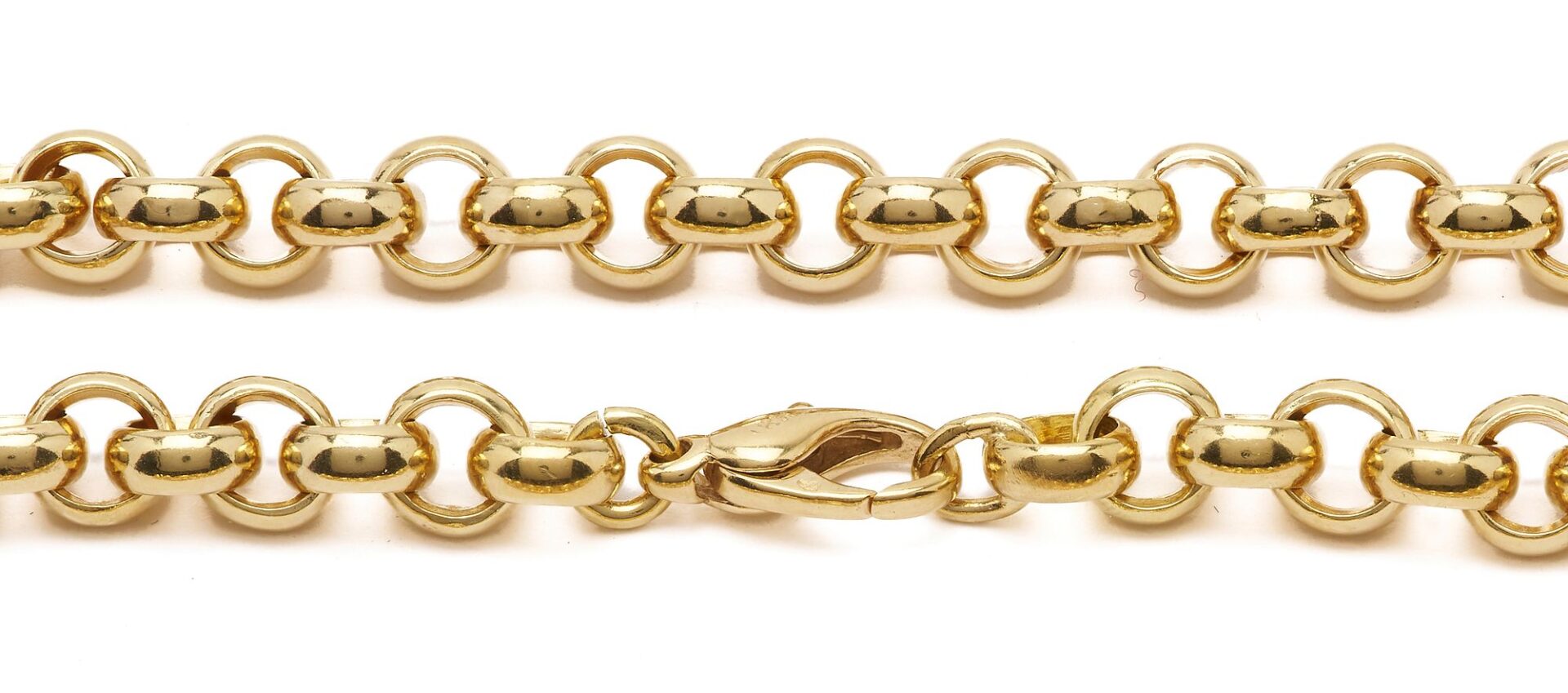 Lot 26: Louis Tamis & Sons 18K Yellow Gold Cable Chain Necklace