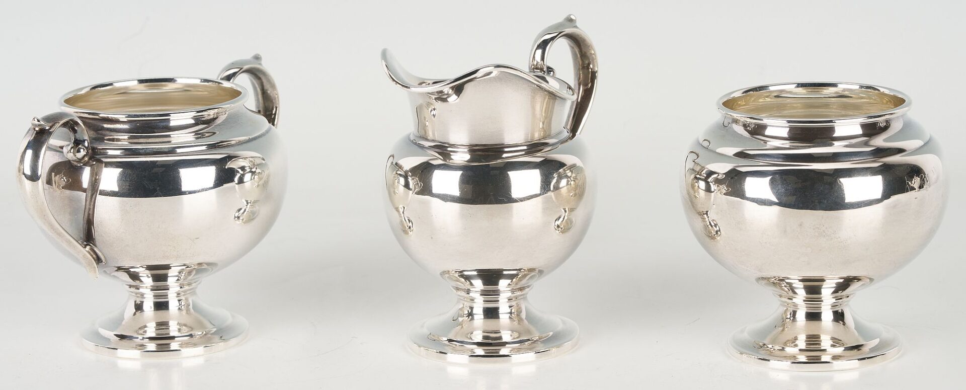 Lot 270: Gorham Sterling  5-Piece Coffee and Tea Service, Puritan Pattern