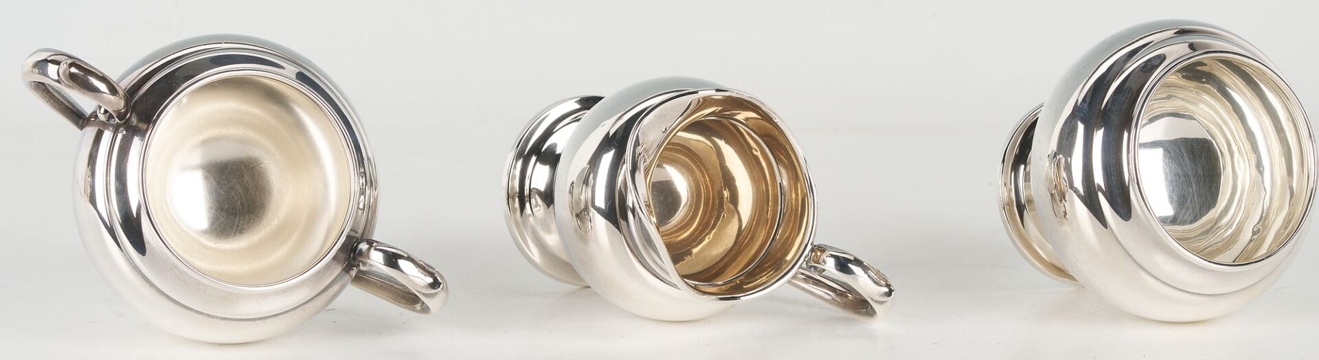 Lot 270: Gorham Sterling  5-Piece Coffee and Tea Service, Puritan Pattern