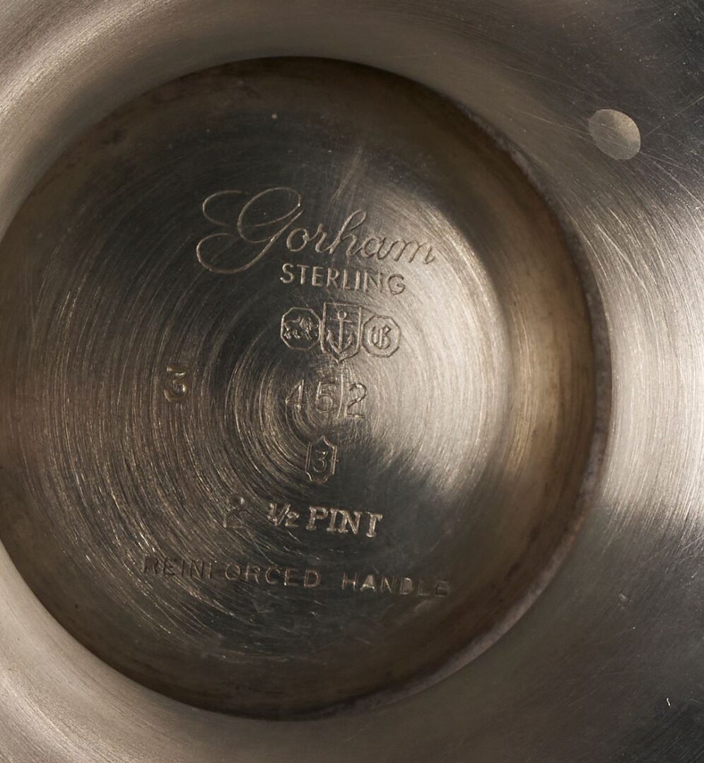 Lot 270: Gorham Sterling  5-Piece Coffee and Tea Service, Puritan Pattern