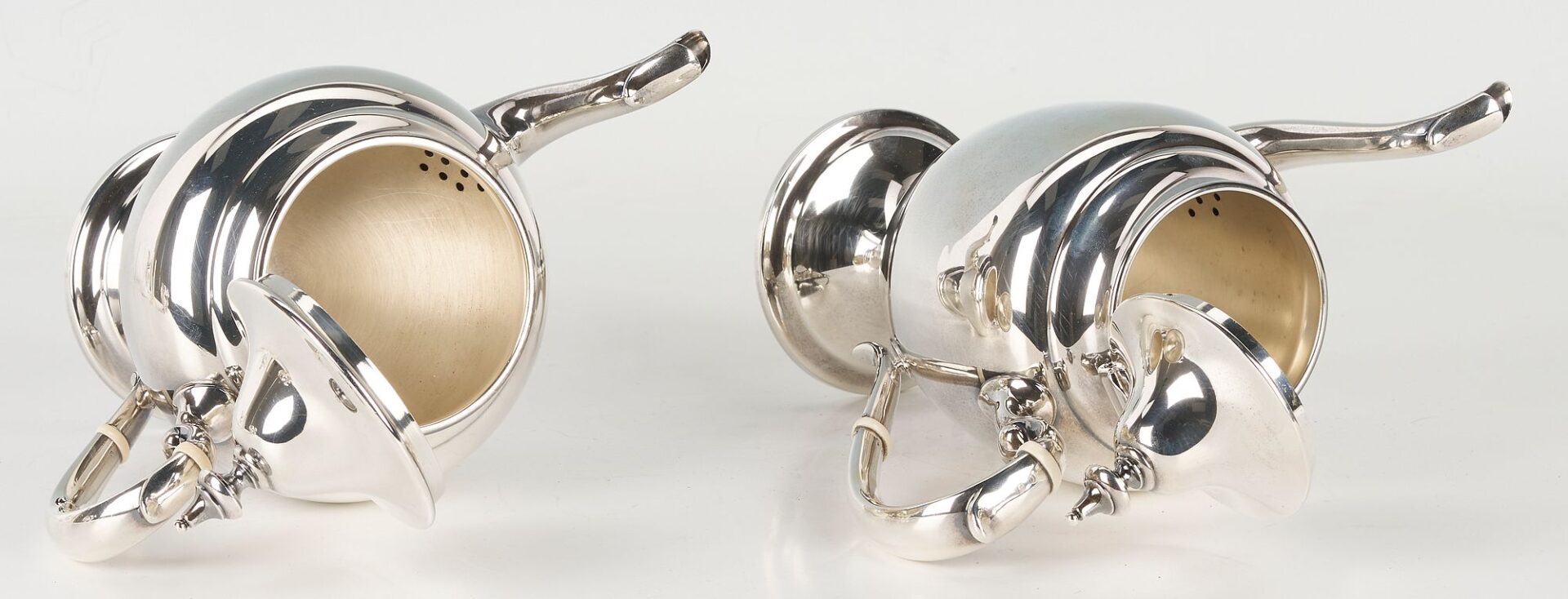 Lot 270: Gorham Sterling  5-Piece Coffee and Tea Service, Puritan Pattern