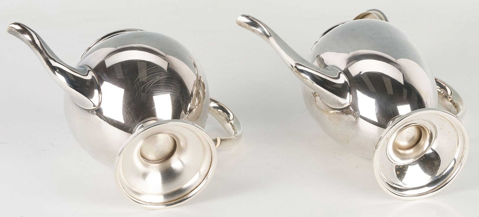 Lot 270: Gorham Sterling  5-Piece Coffee and Tea Service, Puritan Pattern