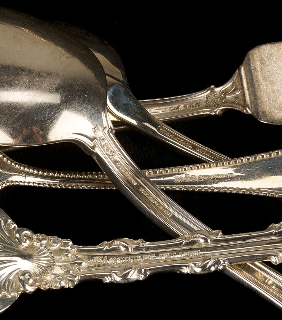 Lot 275: 67 Assorted Pieces Sterling Silver Flatware
