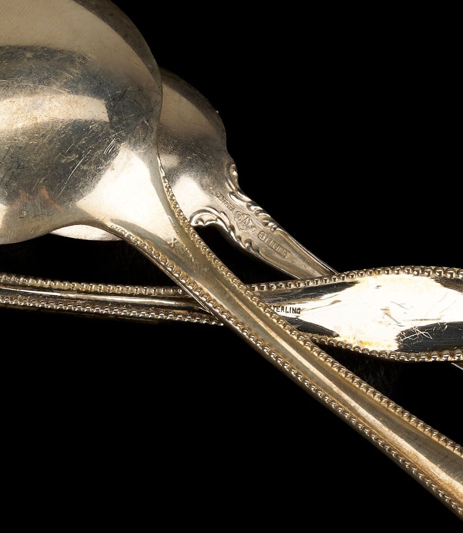 Lot 275: 67 Assorted Pieces Sterling Silver Flatware