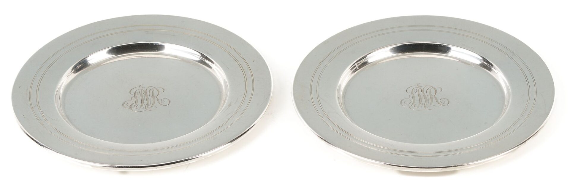 Lot 276: 8 Sterling Silver Bread Plates