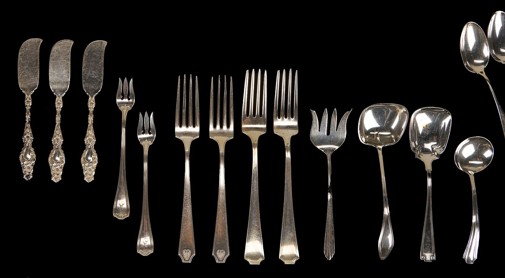 Lot 277: 54 Pcs. Assorted Sterling Flatware