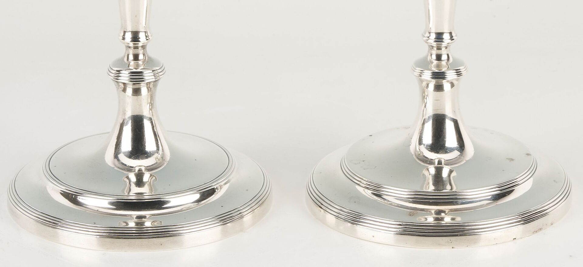 Lot 280: Pair Tiffany & Co. Sterling Silver Candle Sticks, Hamilton