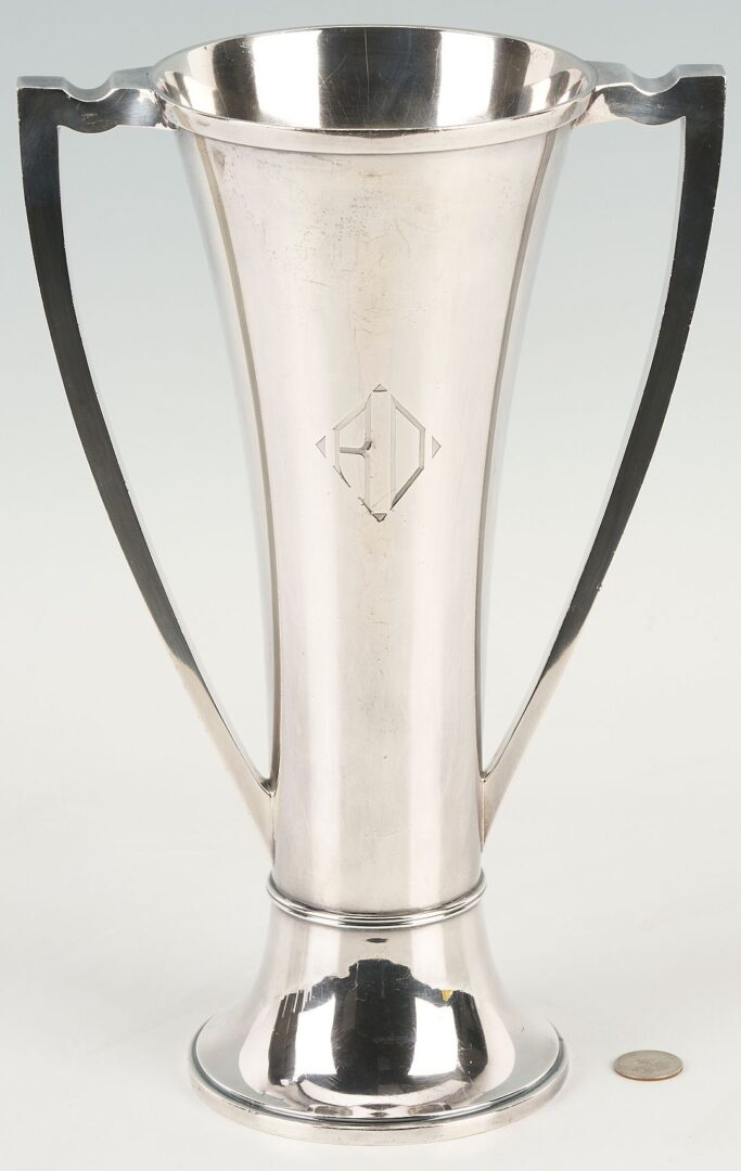 Lot 281: Large Gorham Sterling Silver Vase