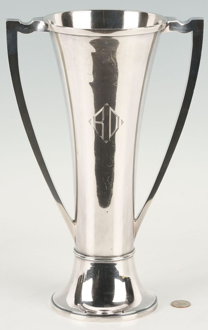 Lot 281: Large Gorham Sterling Silver Vase