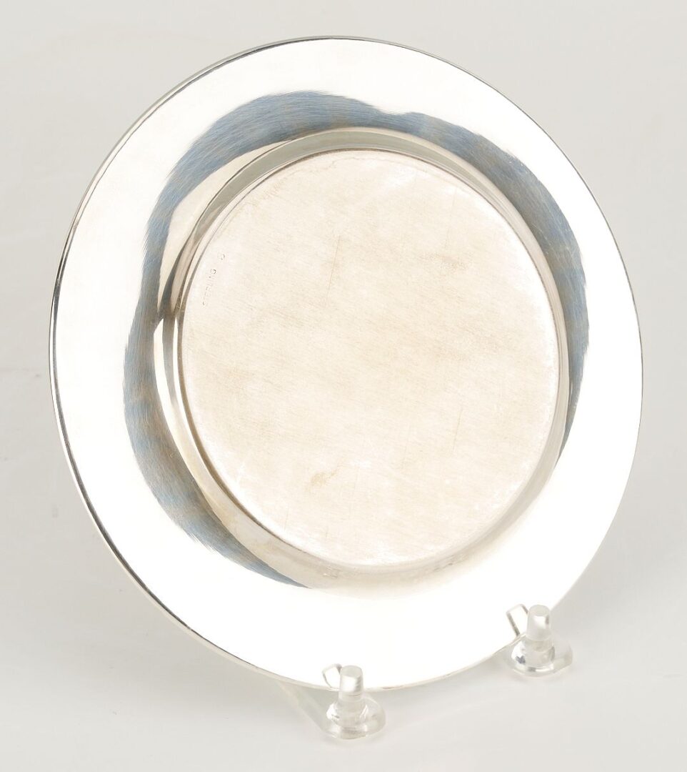 Lot 287: 12 Heavy Sterling Bread and Butter Plates