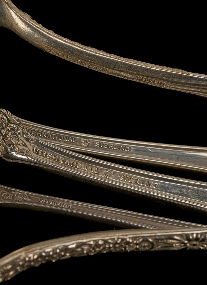 Lot 288: 48 pcs Sterling Silver Flatware, incl. International Prelude