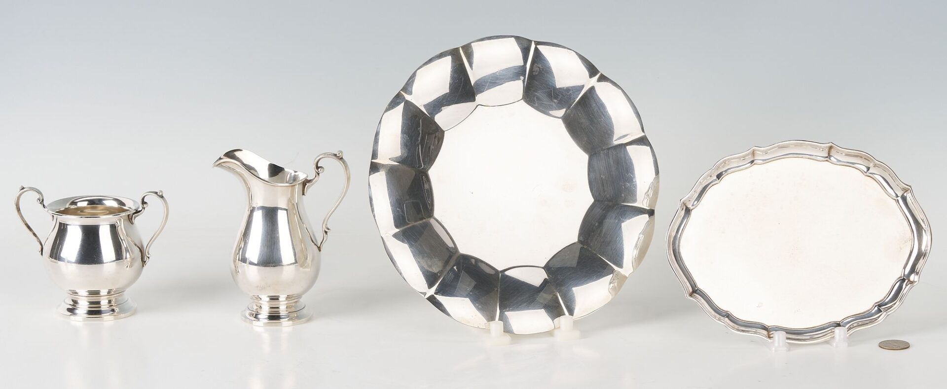Lot 290: 4 Sterling Silver Hollowware Items, incl. Tiffany