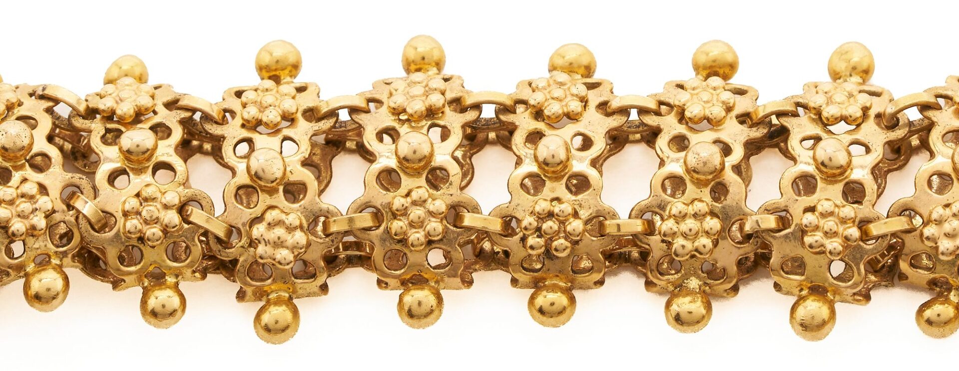 Lot 302: 18K Gold Textured Bracelet