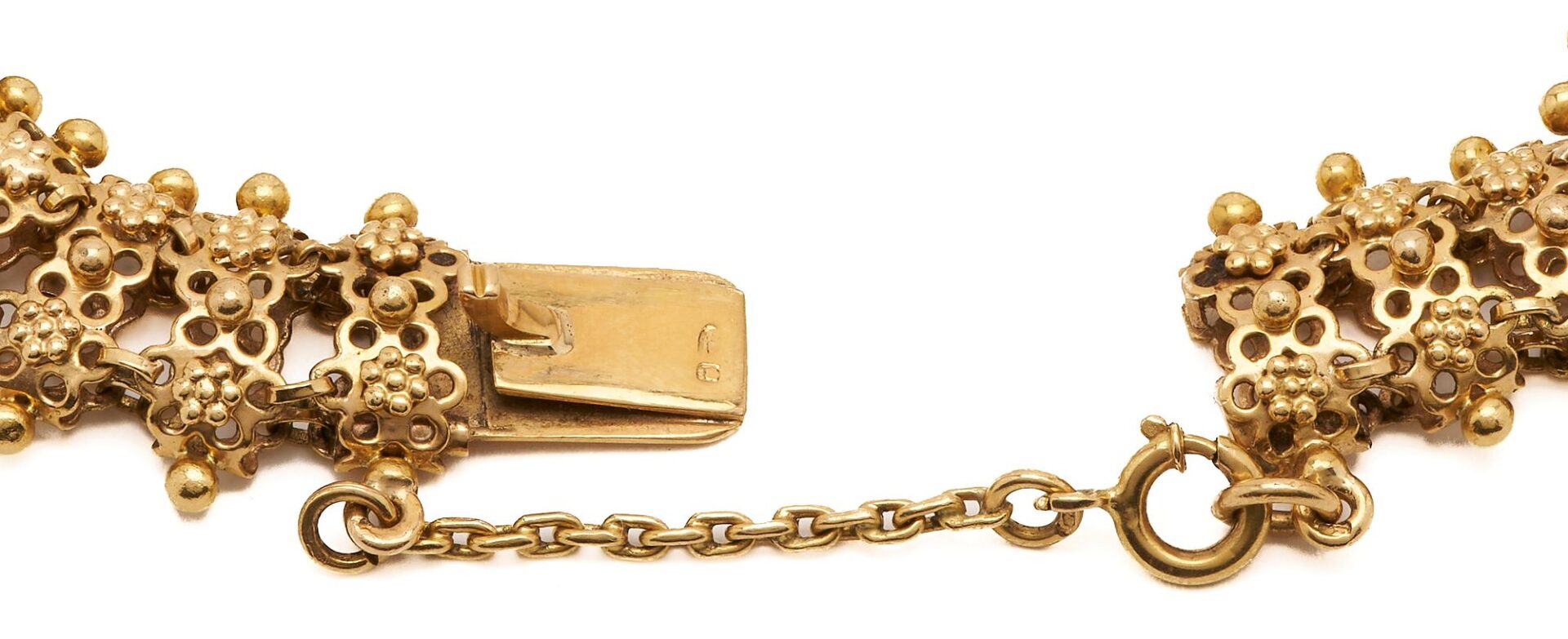 Lot 302: 18K Gold Textured Bracelet
