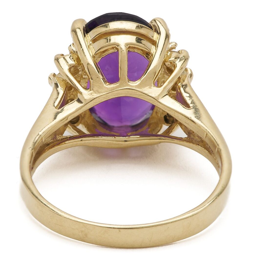 Lot 303: 14K Gold and Amethyst Bracelet & Ring