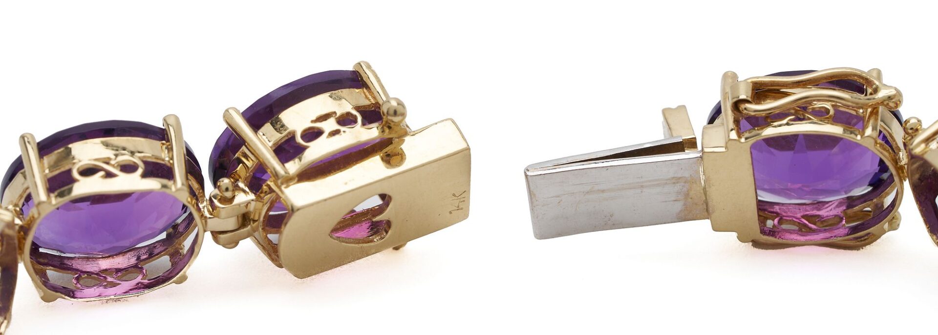 Lot 303: 14K Gold and Amethyst Bracelet & Ring