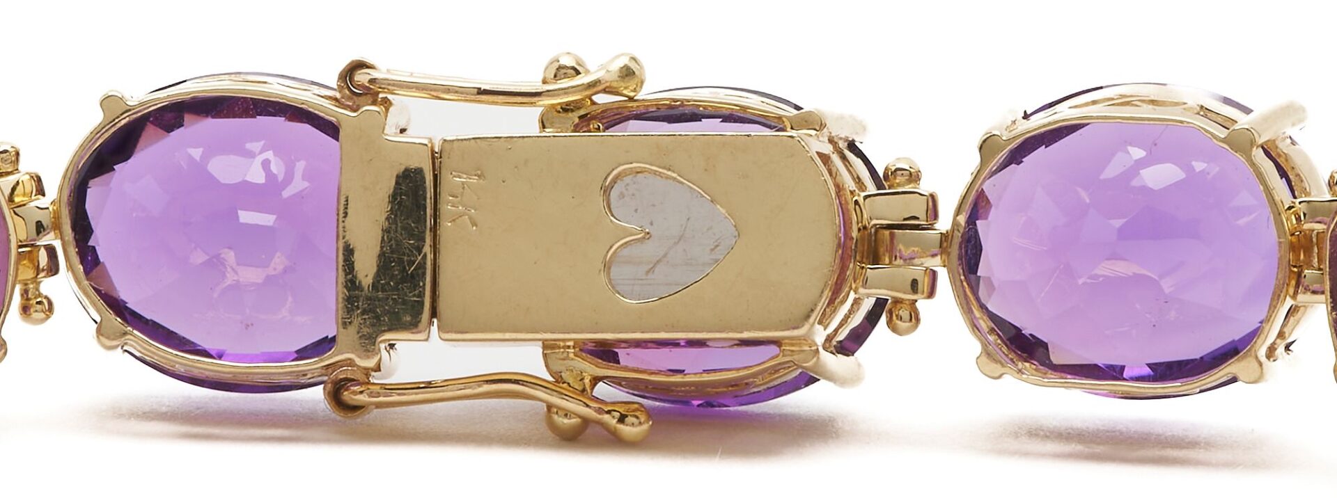 Lot 303: 14K Gold and Amethyst Bracelet & Ring