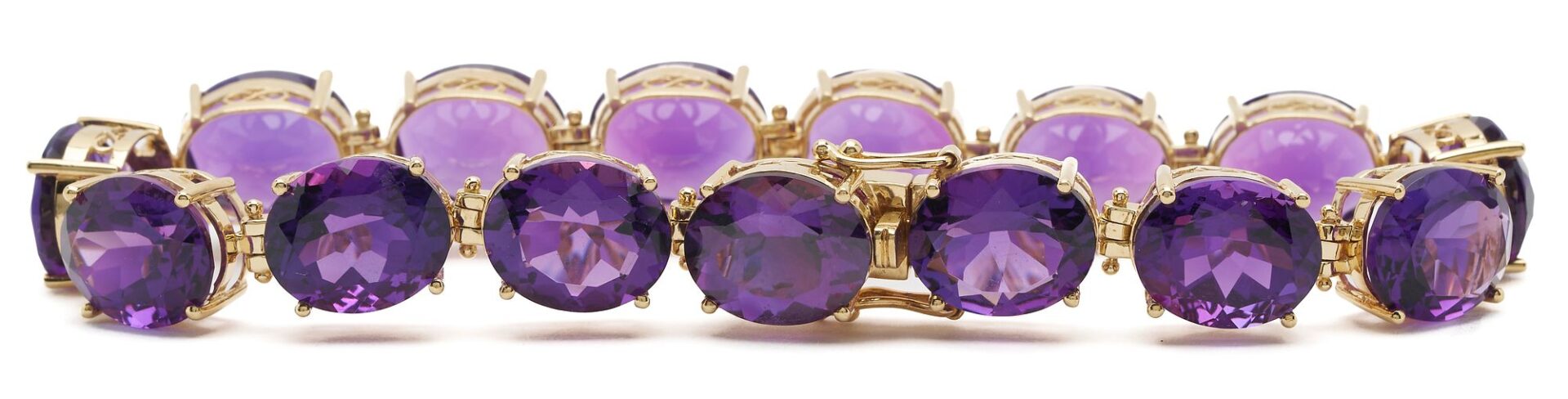 Lot 303: 14K Gold and Amethyst Bracelet & Ring