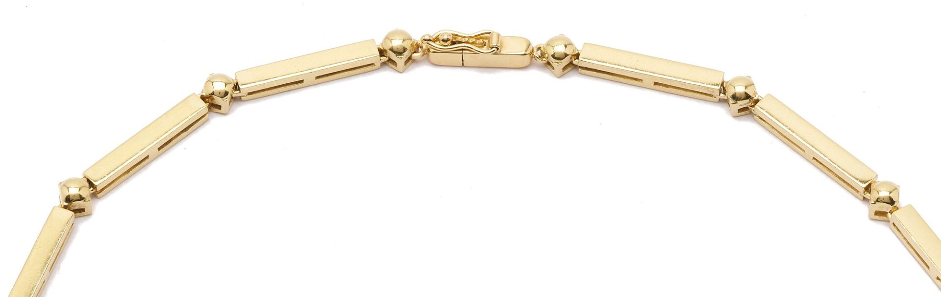 Lot 305: 18K Gold, Sapphire, & Diamond Necklace