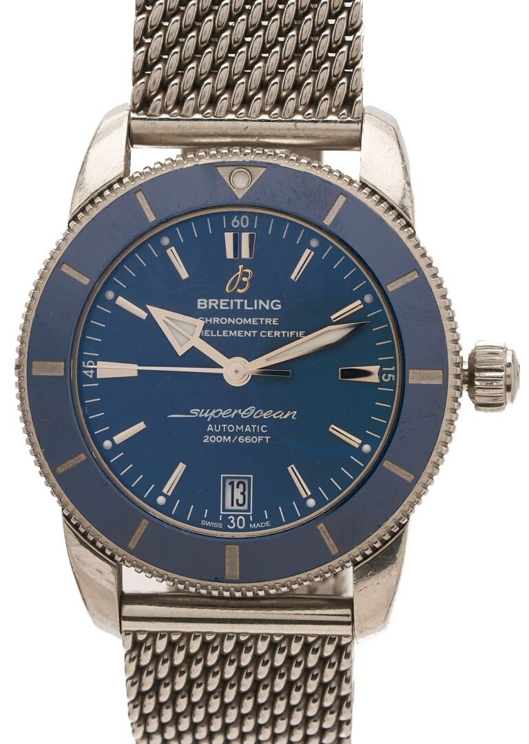 Lot 306: Breitling Superocean Heritage Watch w/ Box & Papers