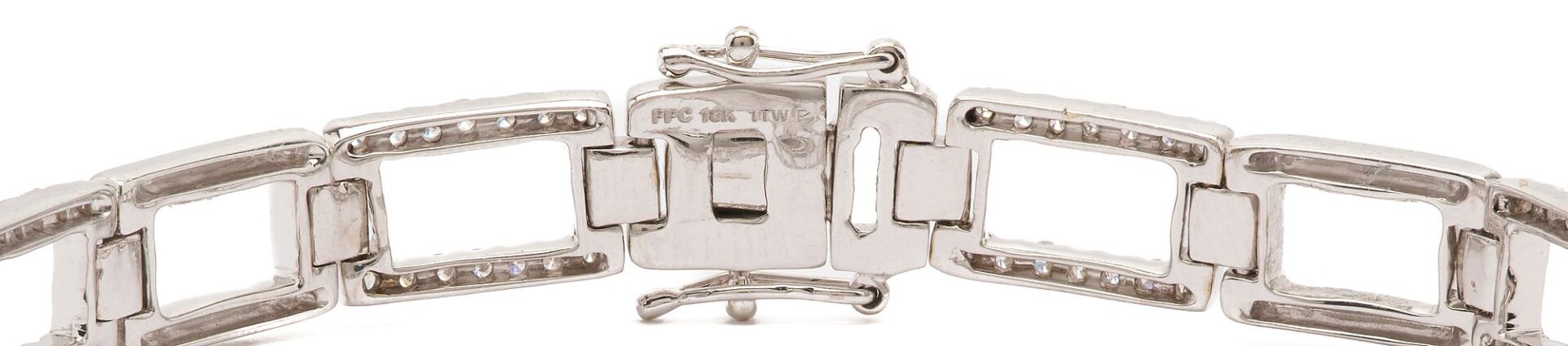Lot 314: 18K Gold & Diamond Bracelet