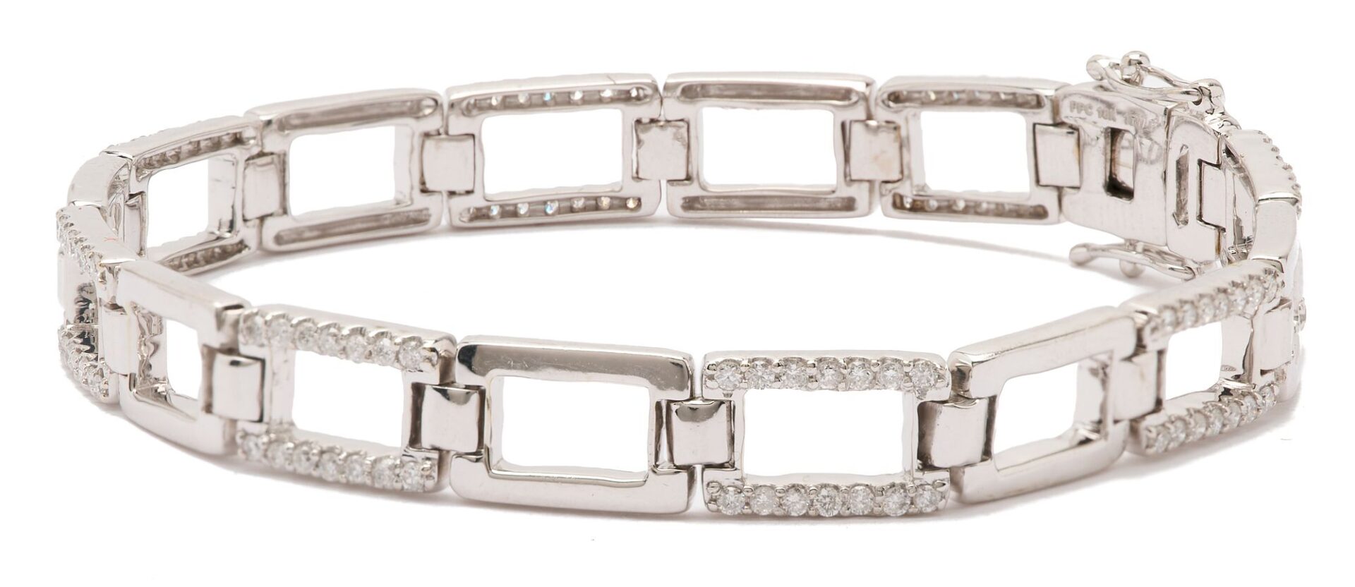 Lot 314: 18K Gold & Diamond Bracelet