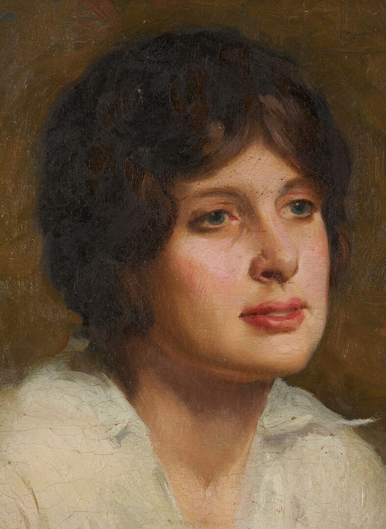 Lot 320: John Alberts O/C, Portrait of a Woman