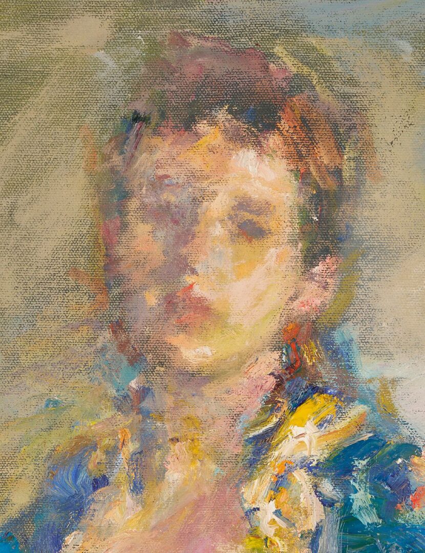 Lot 321: Charles Richards O/C Impressionist Painting, Nude