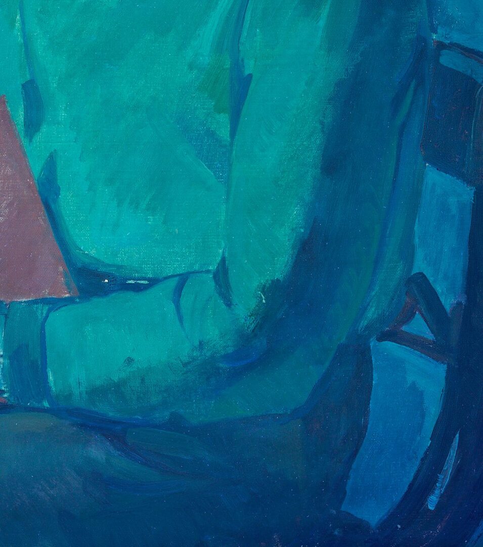 Lot 323: Philip Perkins Oil Portrait of Syd Hailey, Exhibited