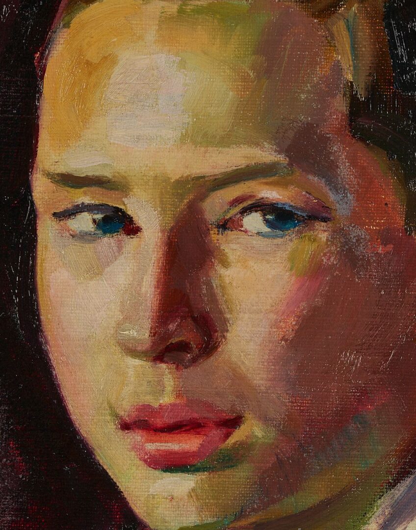 Lot 323: Philip Perkins Oil Portrait of Syd Hailey, Exhibited