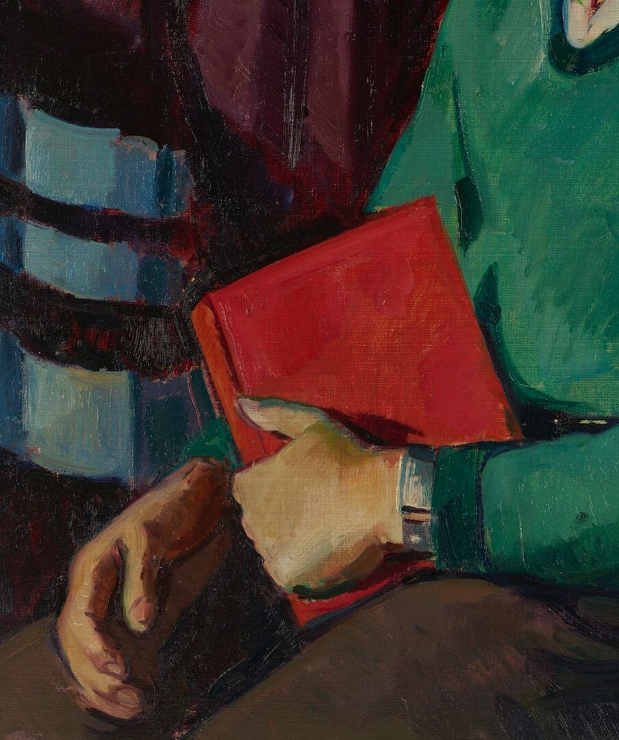 Lot 323: Philip Perkins Oil Portrait of Syd Hailey, Exhibited