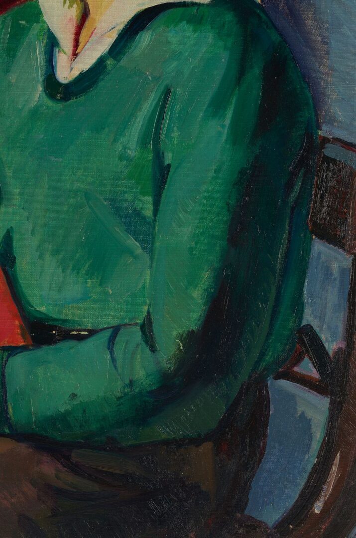 Lot 323: Philip Perkins Oil Portrait of Syd Hailey, Exhibited