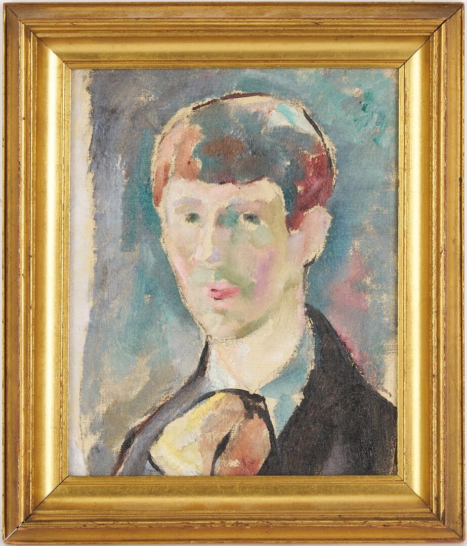 Lot 324: Charles Cagle O/B Self Portrait