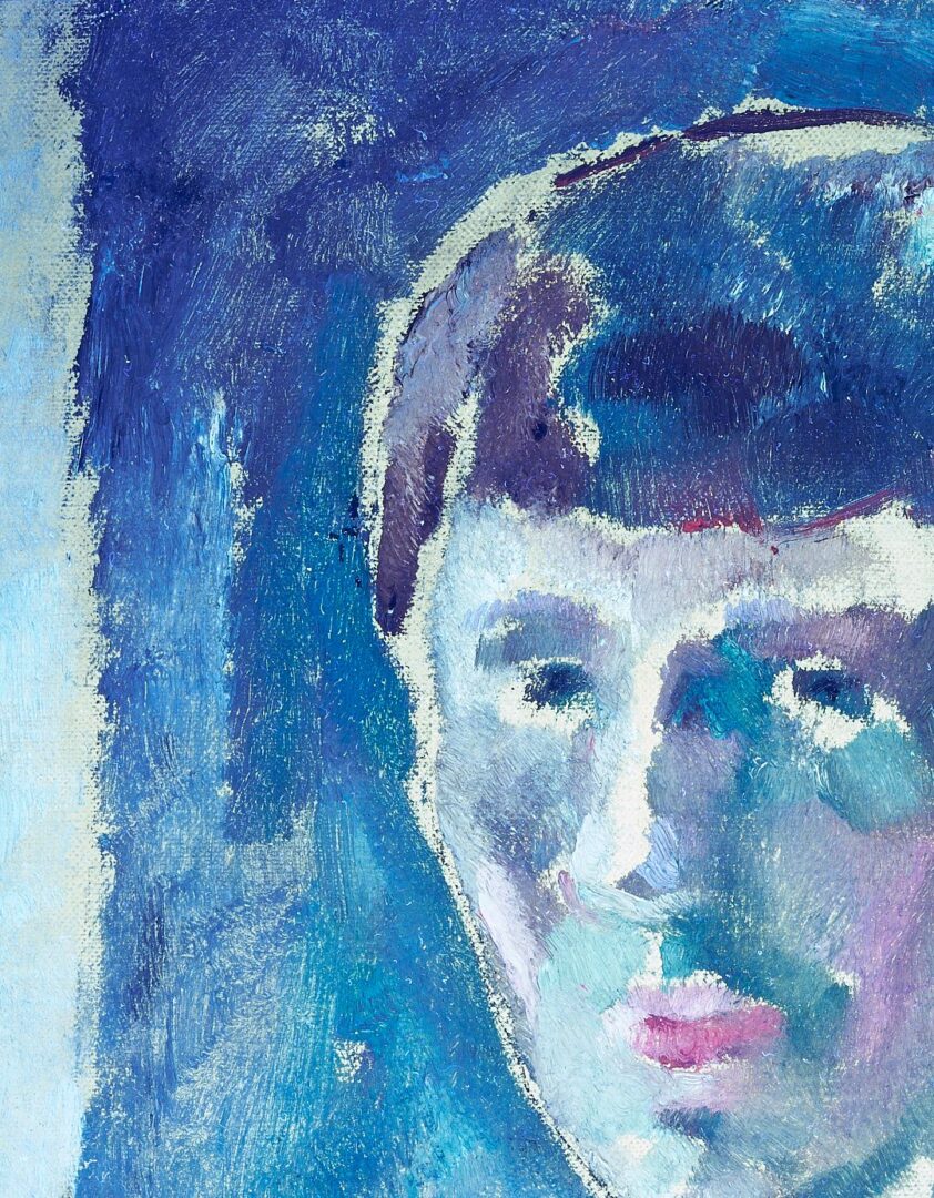 Lot 324: Charles Cagle O/B Self Portrait