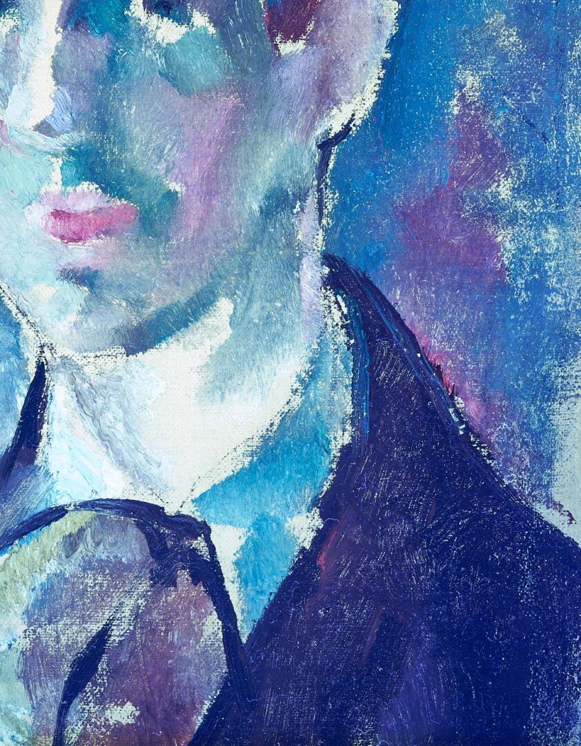 Lot 324: Charles Cagle O/B Self Portrait
