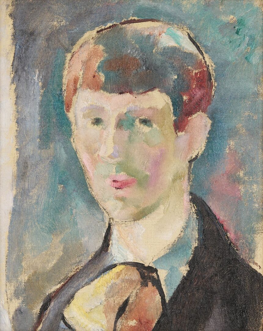 Lot 324: Charles Cagle O/B Self Portrait