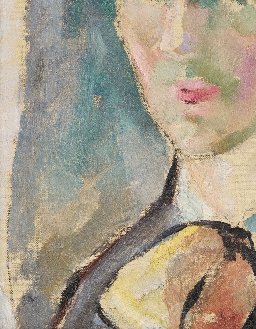 Lot 324: Charles Cagle O/B Self Portrait