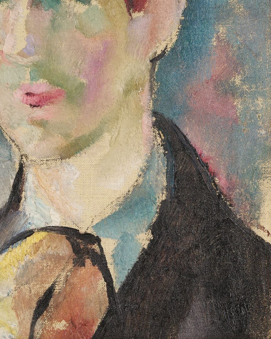 Lot 324: Charles Cagle O/B Self Portrait